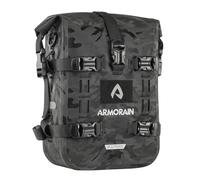 ARMORAIN Waterproof Motorcycle Paramotor Bag Capacity Bumper Bag Fender, Universal Bags for Motor Kit (8L Camo, Black)