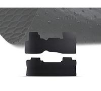 Armordillo Honeycomb Hex All Weather Rubber Car Floor Mats 2 Pieces|Compatible with 2014 2015-2018 Chevy Silverado GMC Sierra / 2019 1500 LD Limited Crew Cab with Bucket Seats|8739655|Black