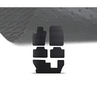 Armordillo Honeycomb Hex All Weather Rubber Car Floor Mats 5 Pieces|Compatible with 2011-2025 Dodge Durango Bucket Seats|8739457|Black