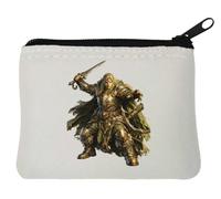 Armored elf Warrior preparing Attack Neoprene Coin Purse Pouch 10x11cm White