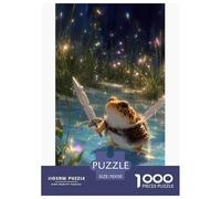 Armored Frog Puzzles 1000 Piece Challenge Toy Adults And over 12 Years Old Puzzle Game Educational Challenge Family Time Home Decoration Gift 70x50cm/1000pcs