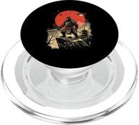 Armored Gorilla Japanese Warrior Scene Art PopSockets PopGrip for MagSafe
