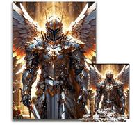 Armored Guardian with Wing Jigsaw Puzzles for Adults 1000 Piece Paper Jigsaw Puzzles Ideal for Teenagers & Collectors Travel Gift Family Activity 1000 PCS(38x26cm)