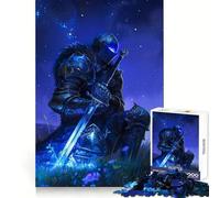Armored Knight Sword 1000 Piece Jigsaw Puzzle for Adults Creative Craft Bright Detail Home Game Evening Game (38x52cm)