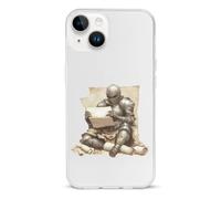 Armored Knights Reading Treasure Map Basic TPU Cell Phone Cases TPU Soft Cover Shockproof Slim Phone Case Compatible with iPhone 14/14 Plus/14 Pro/14 Pro Max