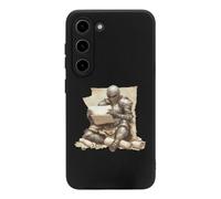 Armored Knights Reading Treasure Map Cell Phone Basic Cases TPU Soft Cover Shockproof Slim Phone Case Compatible with Galaxy S23/S23 Plus/S23 Ultra