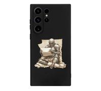Armored Knights Reading Treasure Map Cell Phone Basic Cases TPU Soft Cover Shockproof Slim Phone Case Compatible with Galaxy S23/S23 Plus/S23 Ultra