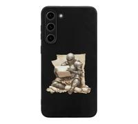 Armored Knights Reading Treasure Map Cell Phone Basic Cases TPU Soft Cover Shockproof Slim Phone Case Compatible with Galaxy S23/S23 Plus/S23 Ultra