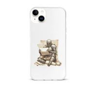 Armored Knights Reading Treasure Map Cell Phone Basic Cases TPU Soft Cover Shockproof Slim Phone Case Compatible with iPhone 15/15 Plus/15 Pro/15 Pro Max