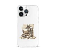 Armored Knights Reading Treasure Map Cell Phone Basic Cases TPU Soft Cover Shockproof Slim Phone Case Compatible with iPhone 15/15 Plus/15 Pro/15 Pro Max