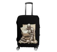 Armored Knights Reading Treasure Map Personalized Luggage Case Cover Protective Suitcase Covers Washable Bag Protector for Travel XL
