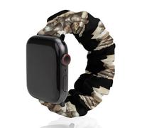 Armored Knights Reading Treasure Map Scrunchies Watch Band Compatible with IWatch Stretchy Elastic Replacement Strap 38mm/40mm