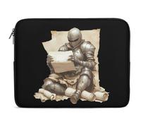 Armored Knights Reading Treasure Map Shockproof Laptop Sleeve Case Protective Briefcase Carrying Computer Bag Portable Laptops Cover 10inch
