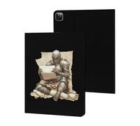 Armored Knights Reading Treasure Map Slim Tablet Cases Compatible with iPad Series Without Pencil Holder Protective Cover Compatible with iPad Pro 2020/2021/2022 (12.9in)