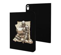 Armored Knights Reading Treasure Map Slim Tablet Cases Compatible with iPad Series Without Pencil Holder Protective Cover Compatible with iPad 10代 (10.9in)