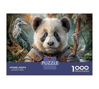 Armored Panda 1000 Piece Jigsaw As A Fantasy Forest for Family Weekend Activity Participants Stress Relief Unique Pattern 38x26cm/1000pcs