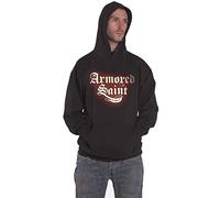 Armored Saint Hoodie March of The Saint Band Logo Official Mens Black Pullover XL