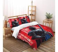Armored Swordsman 3 Pcs Bed Cover Creative Design Art 3D Printed King Size Teen Soft Microfiber With Sheet Pillowcases King（220x240cm）
