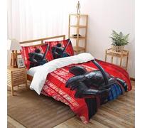 Armored Swordsman 3 Pcs Bedding Set Creative Design Art 3D Printed King Size Teen Soft Microfiber With Sheet Pillowcases Double（200x200cm）