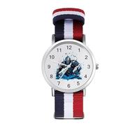 Armored Warrior Medieval Knight Watch for Men Women Fashion Analog Watches Sport Nylon Strap Casual Wristwatch