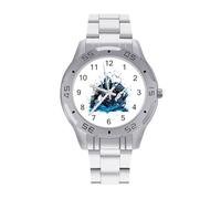 Armored Warrior Medieval Knight Watch Simple Wrist Watch Stainless Steel Band Analog Quartz Watches for Women Men