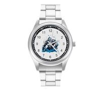 Armored Warrior Medieval Knight Watch Stainless Steel Band Watch Dress Watch Digital Wrist Watch Analog Quartz Watch for Unisex