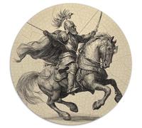 Armored Warriors on Horseback 1000pcs (67.5x67.5cm) Erwachsenenpuzzle - Erwachsenenpuzzle DIY-Puzzlespielzeug