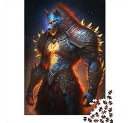 Armored Werewolf Wooden Jigsaw Puzzles 500 Pieces for Adults Jigsaw Puzzles for Adults 500 Piece Puzzle Educational Games 500pcs (52x38cm)