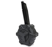 Armorer Works 350rd Gas Drum Magazine for EMG TTI Combat Master & AW, Tokyo Marui, WE Hi-Capa Airsoft GBB (Black)