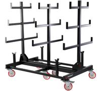 Armorgard PipeRack Mobile Storage Rack (2T Capacity) 1000 x 1500 x 1560mm Black