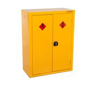Armorgard SafeStor Hazardous Floor Cupboard 900 x 465 x 1200mm Yellow