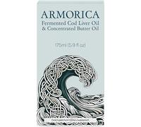 ARMORICA Fermented Cod Liver Oil & Concentrated Butter Oil Blend | Optimal 2:1 Ratio | Cold-Processed | Rich in Omega-3s, Vitamins A, D, K2 | Natural Source of Fat-Soluble Nutrients (175ml)