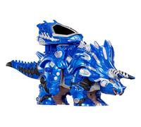 Armorsaurs Armor-Up Triceratops Dinosaur Cobalt - Action Figure, 7 Removable Armour Pieces with Tail-Triggered Chomp Action, Suitable for Children Ages 6+