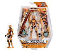 Armorsaurs Raptor Pilot Prisca Silva - 9.5cm Poseable Action Figure with Interchangeable Armour Pieces and Transforming Accessory, Suitable for Children Ages 6+