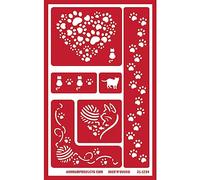 Armour Products Cats N Over Reusable Glass Etching Stencil, Brown