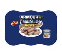 Armour Star Vienna Sausage, Smoked, Canned Sausage, 4.6 OZ (Pack of 6)