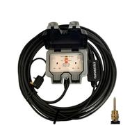 ARMOURED CABLE OUTDOOR EXTENSION LEADS 2GANG WEATHERPROOF IP66 RATED 2 WAY SOCKET HEAVY DUTY ROBUST MADE TO LAST OUTDOORS 2G OUTDOOR POWER (RCD PROTECTED, GREY/BLACK, 35 METRE)