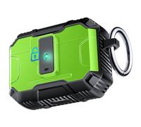 Armoured Heavy Duty for AirPods Pro3 Generation Case with Lock & Keychain, 360°Heavy Duty Drop Protection, 1-CLICK OPEN & Magnetic Lid, AirPods Pro 3rd Hard Cover Case for Outdoor & Travel-Grass Green