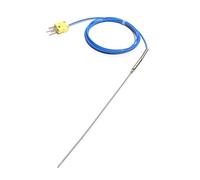 Armoured Thermocouple K Type Bendable Sensor Wire 1mm//2mm/3mm-8mm Dia 100/200/300mm WRNK-191 0-1100 Degree Temperature Sensor(Probe diam 8X1000mm)