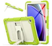 TECHGEAR ArmourSHIELD Case For Samsung Galaxy Tab A9 Plus 11" 2023 (SM-X210 / SM-X215) Full Body Tough Shockproof Rugged Case with Folding Stand & Screen Protector, Kids Schools Work, Green