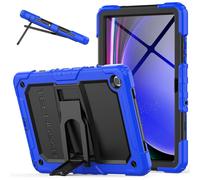 TECHGEAR ArmourSHIELD Case For Samsung Galaxy Tab A9 Plus 11" 2023 (SM-X210 / SM-X215) Full Body Tough Shockproof Rugged Case with Folding Stand & Screen Protector, Kids Schools Work, Blue