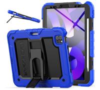 ArmourSHIELD Case For Apple iPad Air 10.9" 4th/5th Generation (2022/2020) & iPad Pro 11" 4th/3rd Gen (2022/2021) Full Body HEAVY DUTY Shockproof Case with Stand Screen Protector & Pencil Holder, Blue