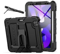 ArmourSHIELD Case For Apple iPad Air 10.9" 4th/5th Generation (2022/2020) & iPad Pro 11" 4th/3rd Gen (2022/2021) Full Body HEAVY DUTY Shockproof Case with Stand Screen Protector & Pencil Holder, Black