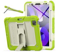 ArmourSHIELD Case For Apple iPad Air 10.9" 4th/5th Generation (2022/2020) & iPad Pro 11" 4th/3rd Gen (2022/2021) Full Body HEAVY DUTY Shockproof Case with Stand Screen Protector & Pencil Holder, Green