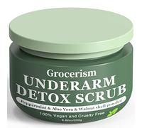 Armpit Detox and Underarm Detox Scrub 8.8oz ||with Peppermint and Aloe Vera For Removing odors, Exfoliating, Moisturizing, Smoothen and Renew, Also for Legs, Knees, Feet, Arms, Hands, and Whole Body