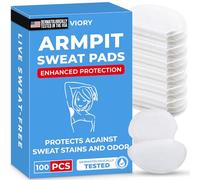 Armpit Sweat Pads for Under Arms - Extra Comfort, For Hyperhidrosis, for Men and Women, Not Visible, Disposable Underarm Dress Shields/Guards, Enhanced Anti Sweat Protection