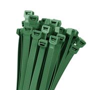 Armpow 18 inch Gaeden Green Zip Ties Heavy Duty 100 PACK, 200 LBS Ultra Exclusive Strong Plastic Wire Ties, Large Cable Ties Extra Long Tie Wraps, Indoor and Outdoor UV Resistant