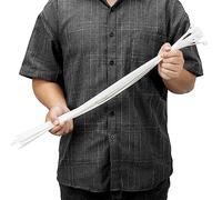 Armpow 24 inch White Zip Ties Heavy Duty 50 PCS, 250 LBS Ultra Exclusive Strong Plastic Wire Ties, Large Cable Ties Extra Long Tie Wraps, Indoor and Outdoor UV Resistant