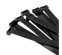 Armpow 40 inch Black Cable Zip Ties Heavy Duty 15 PACK, 440 LBS Ultra Exclusive Strong Plastic Wire Ties, Large Cable Ties Extra Long Tie Wraps, Indoor and Outdoor Use