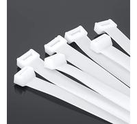 Armpow 40 inch White Zip Ties Heavy Duty 15 PCS, 440 LBS Ultra Exclusive Strong Plastic Wire Ties, Large Cable Ties Extra Long Tie Wraps, Indoor and Outdoor UV Resistant